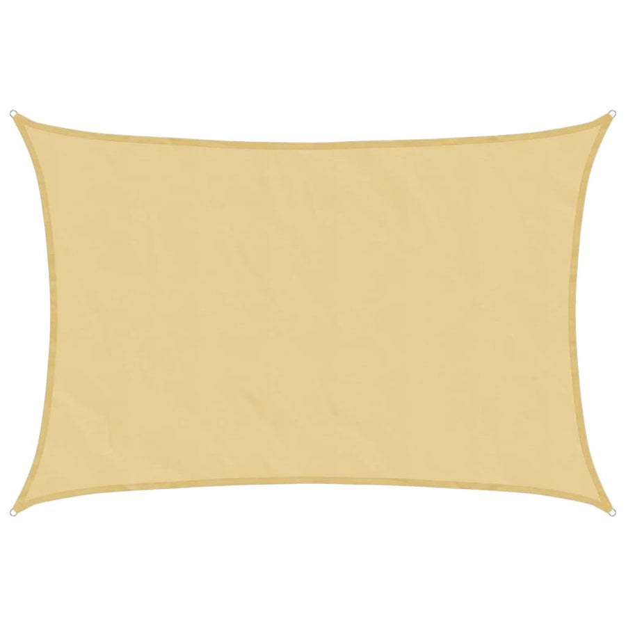 Zonnezeil 4x3 m 100% polyester oxford zandkleurig
