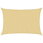 Zonnezeil 4,5x3 m zandkleurig polyester