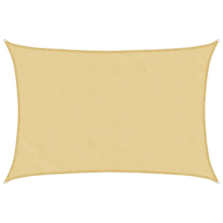 Zonnezeil 4,5X3 M 100% Polyester Oxford Kleurig Zand 3 x 4.5 m