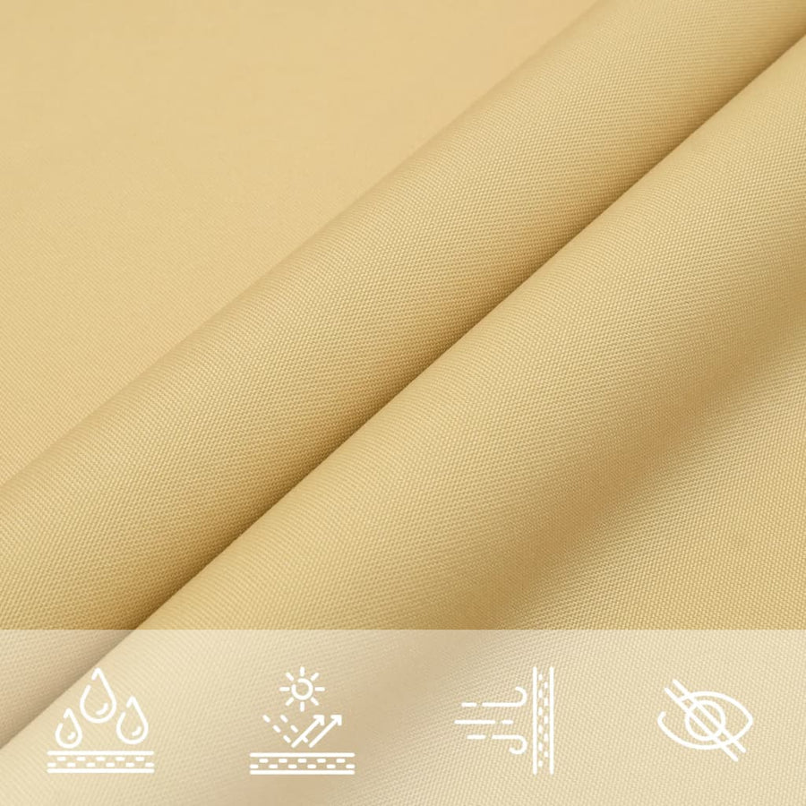Zonnezeil 4,5X3 M 100% Polyester Oxford Kleurig Zand 3 x 4.5 m
