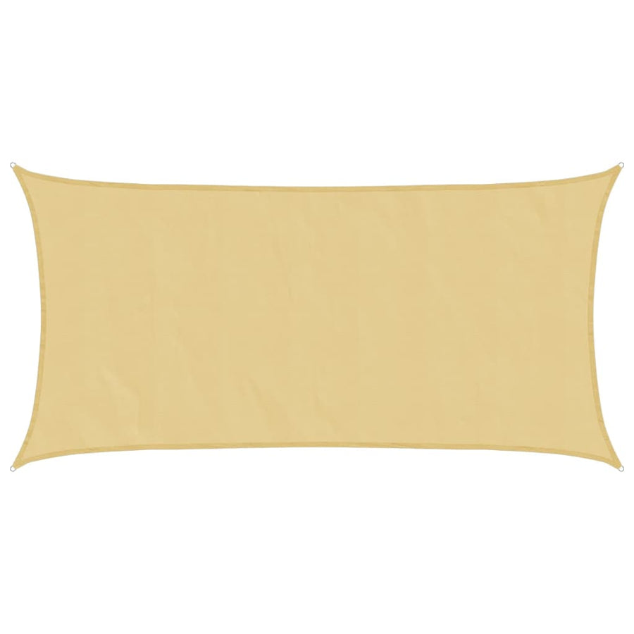 Zonnezeil 6X3 M 100% Polyester Oxford Kleurig Zand 3 x 6 m