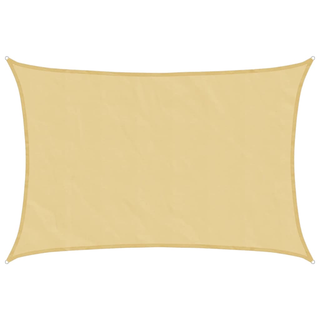 Zonnezeil 4,5X3,5 M 100% Polyester Oxford Kleurig Zand 3.5 x 4.5 m