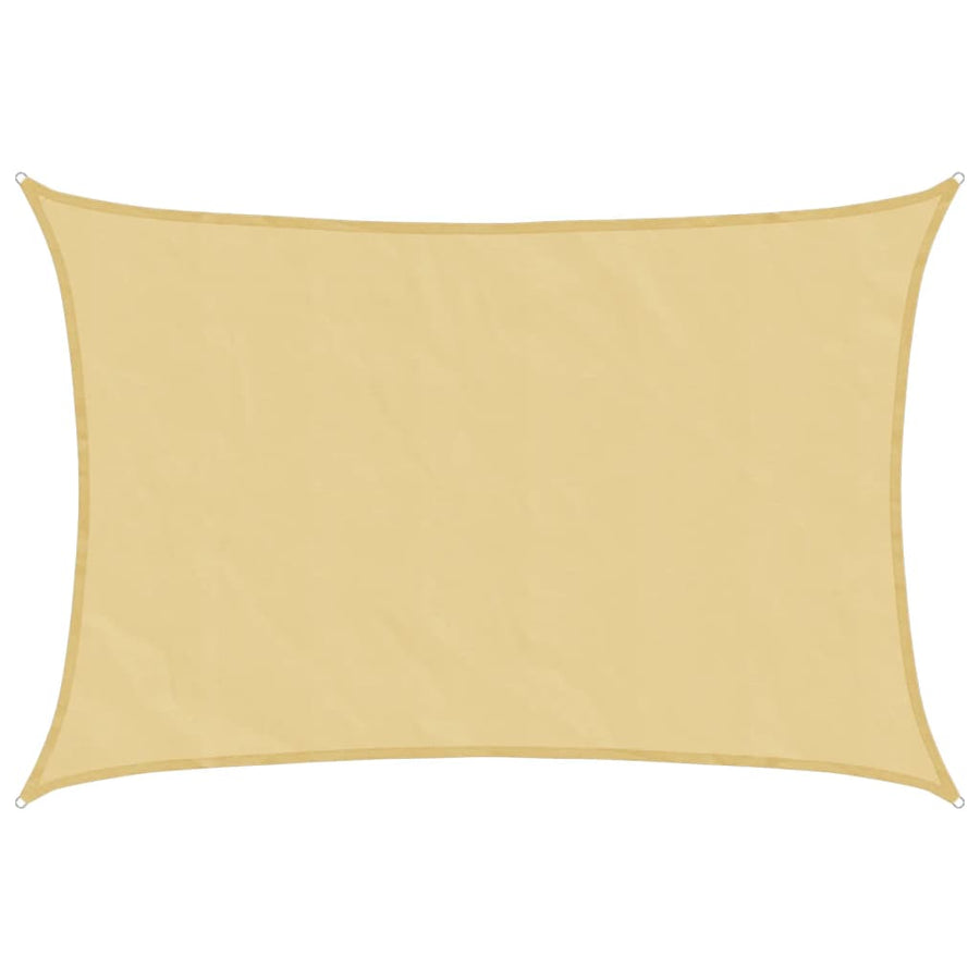 Zonnezeil 4,5X3,5 M 100% Polyester Oxford Kleurig Zand 3.5 x 4.5 m