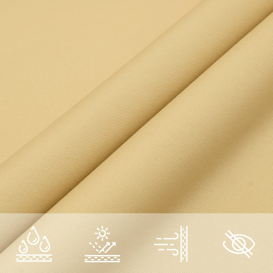 Zonnezeil 4,5X3,5 M 100% Polyester Oxford Kleurig Zand 3.5 x 4.5 m