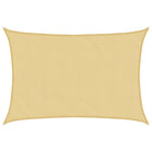 Zonnezeil 5x3,5 m zandkleurig polyester