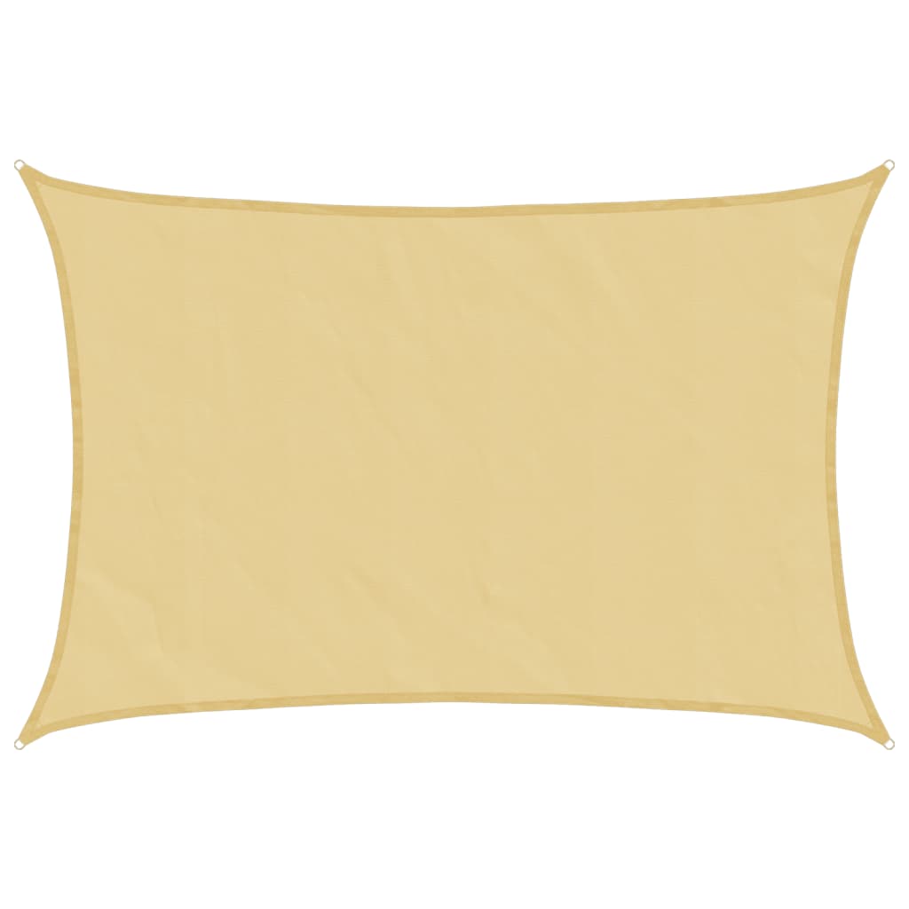 Zonnezeil 5X3,5 M 100% Polyester Oxford Zandkleurig Zand