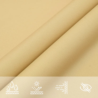 Zonnezeil 5X3,5 M 100% Polyester Oxford Zandkleurig Zand