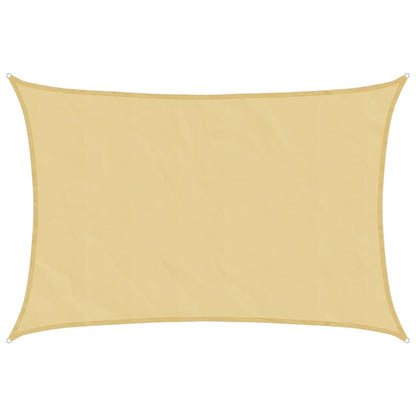 Zonnezeil 6X4 M 100% Polyester Oxford Kleurig Zand 4 x 6 m