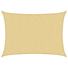 Sun sail 7x5 m 100% polyester oxford sand-coloured