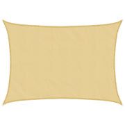 Zonnezeil 7x5 m zandkleurig polyester