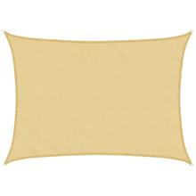 Zonnezeil 7x5 m 100% polyester oxford zandkleurig