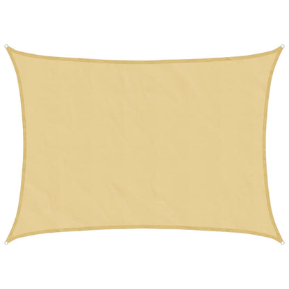 Zonnezeil 7x5 m 100% polyester oxford zandkleurig