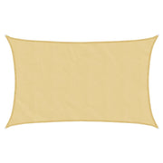 Zonnezeil 8x5 m zandkleurig polyester