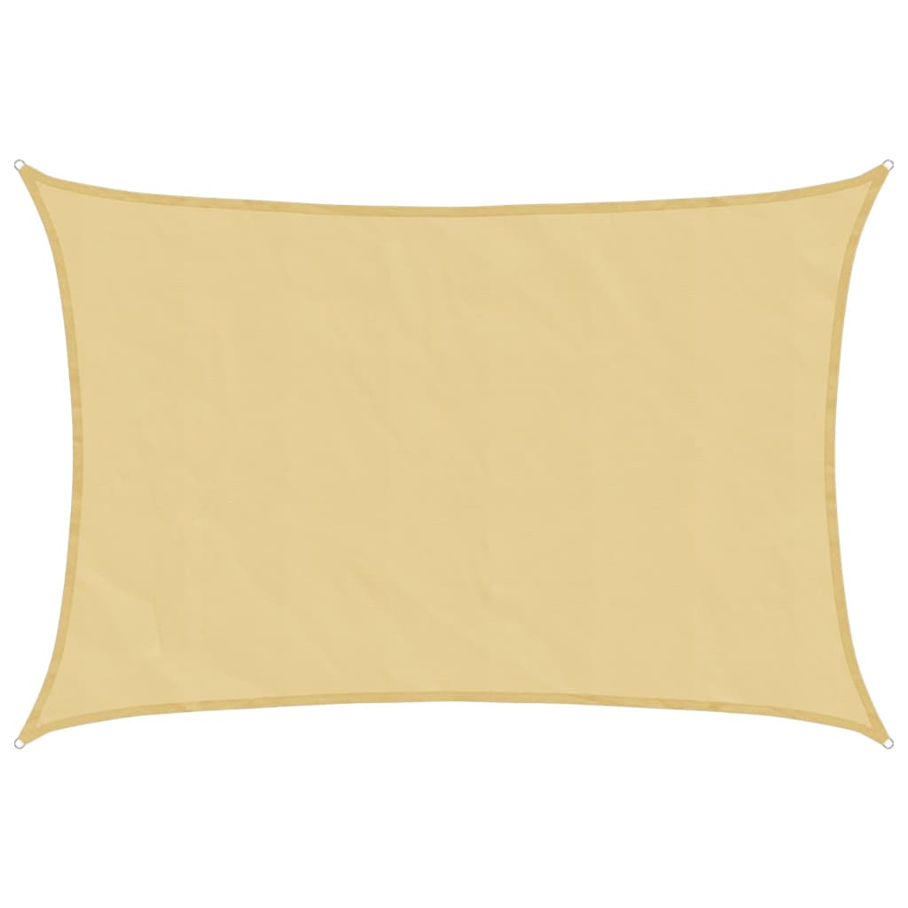 Zonnezeil 7x6 m 100% polyester oxford zandkleurig