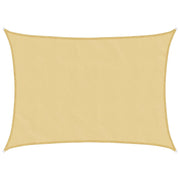 Zonnezeil 6x8 m zandkleur polyester