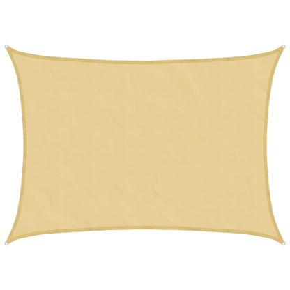 Zonnezeil 8X6 M 100% Polyester Oxford Kleurig Zand 6 x 8 m