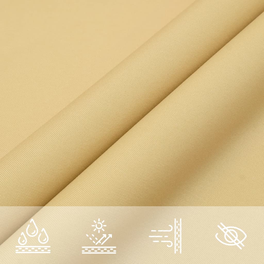 Zonnezeil 8X6 M 100% Polyester Oxford Kleurig Zand 6 x 8 m