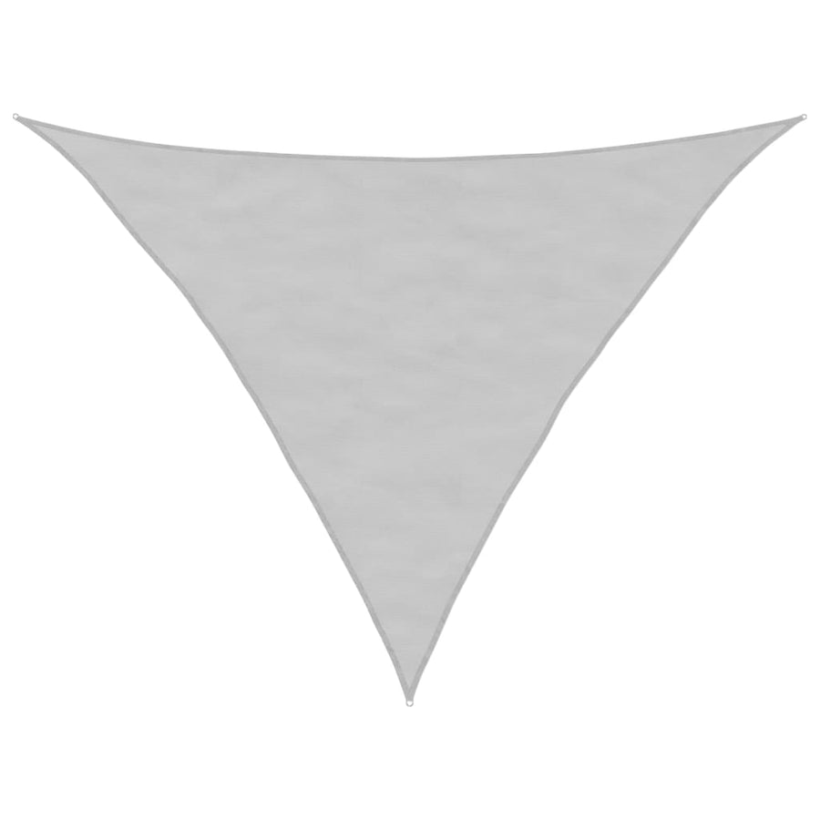 Zonnezeil 3,5x3,5x4,9 m 100% polyester oxford lichtgrijs