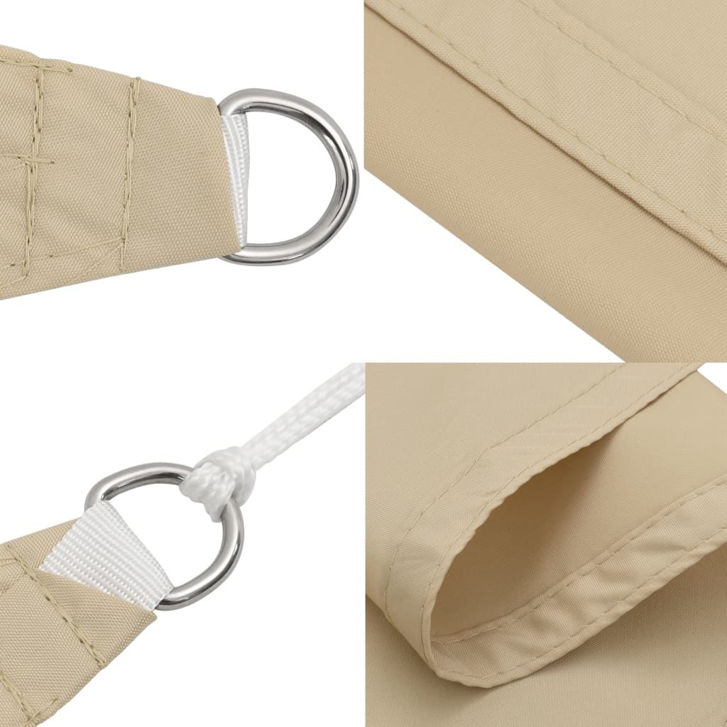Zonnezeil 100% Polyester Oxford Beige 2 x 2 x 2 m
