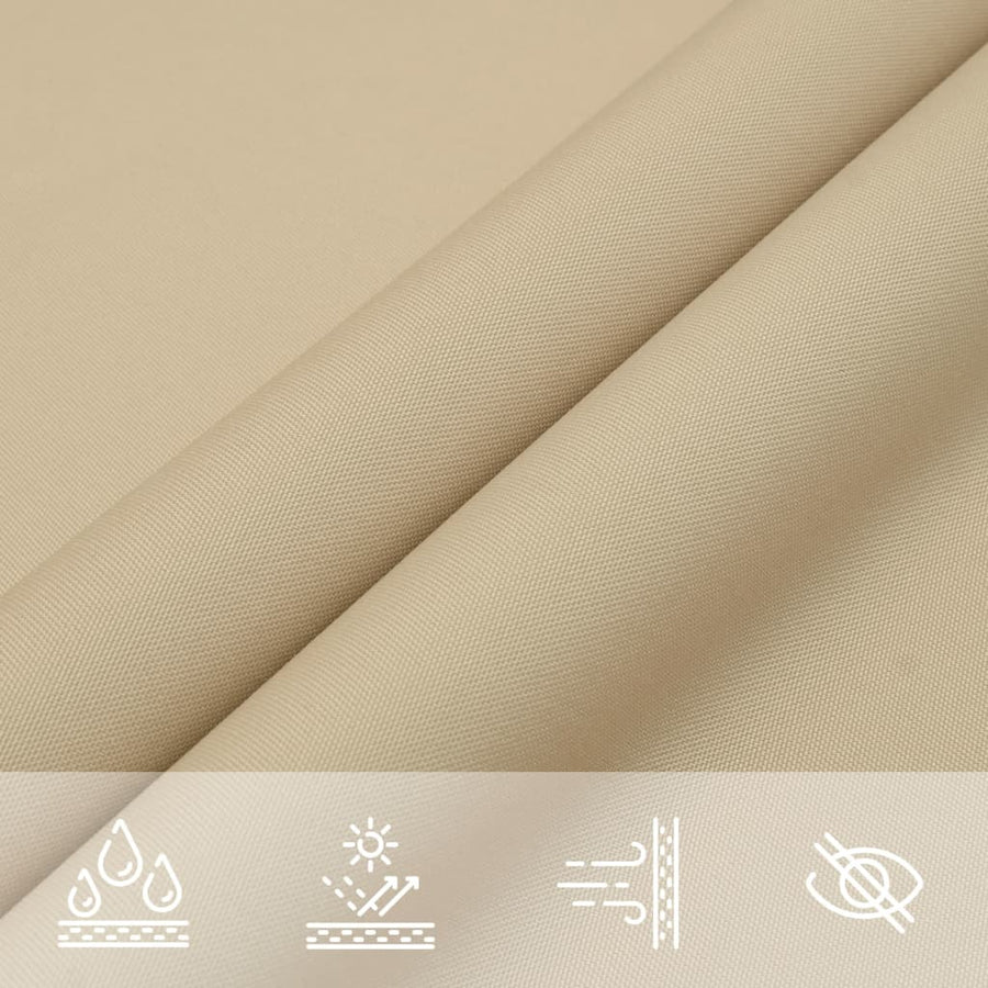 Zonnezeil 100% Polyester Oxford Beige 2 x 2 x 2 m