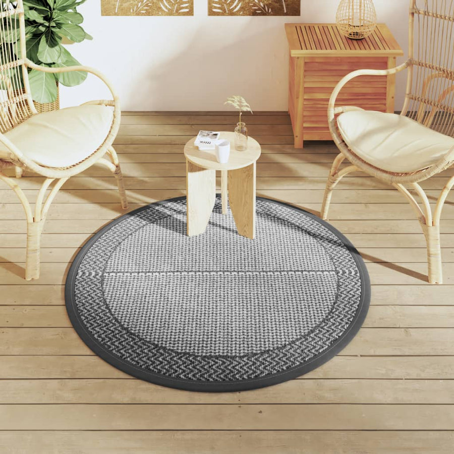 Buitenkleed Ø120 cm polypropeen grijs
