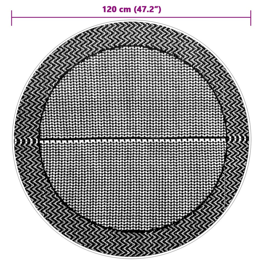 Buitenkleed Ø120 cm polypropeen grijs