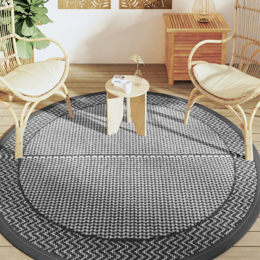 Buitenkleed Ø 200 cm polypropeen grijs