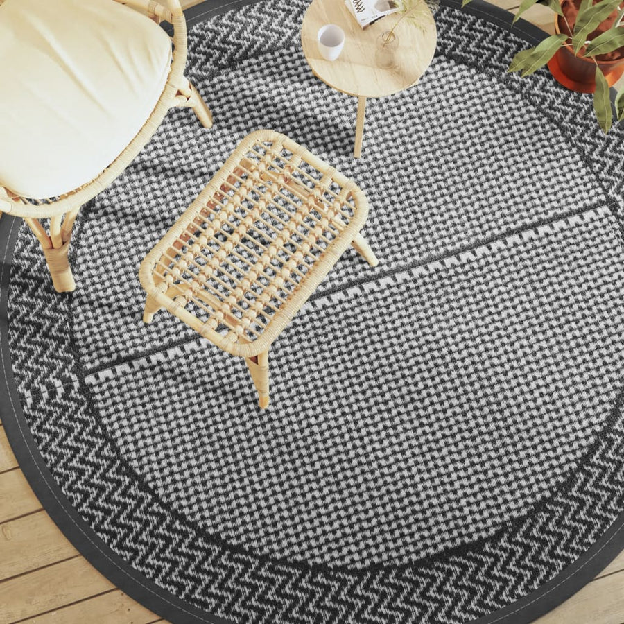 Buitenkleed Ø 200 cm polypropeen grijs