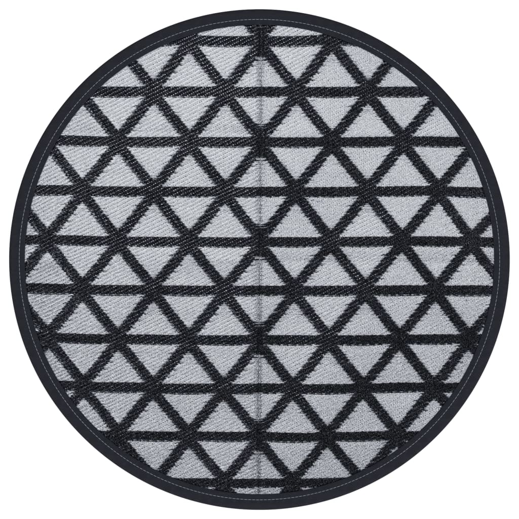 Buitenkleed Ø 160 cm polypropeen zwart
