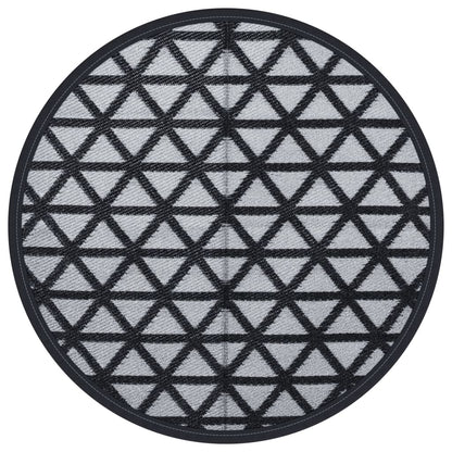 Buitenkleed Ø 160 cm polypropeen zwart
