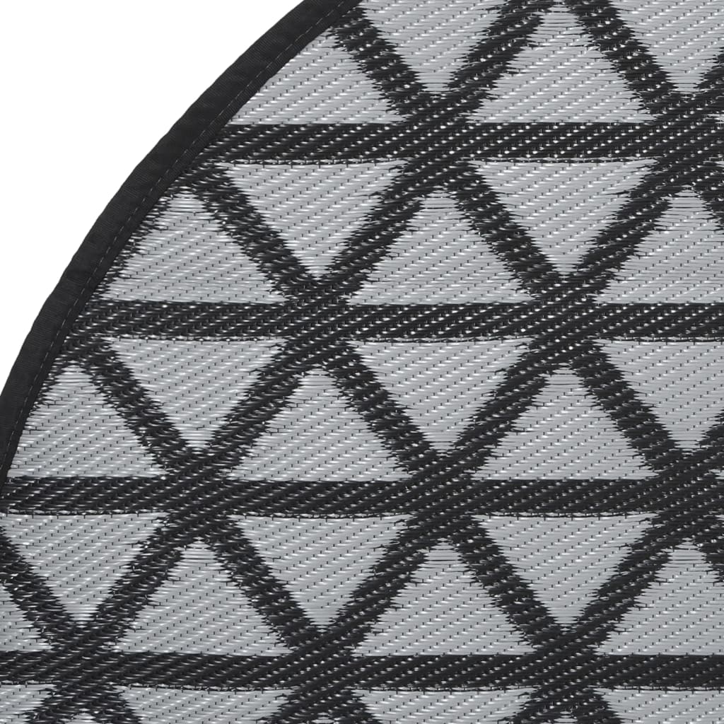 Buitenkleed Ø 160 cm polypropeen zwart