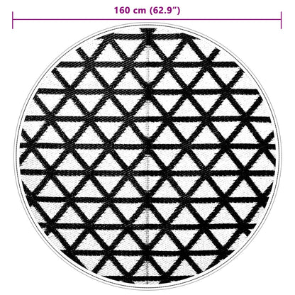 Buitenkleed Ø 160 cm polypropeen zwart
