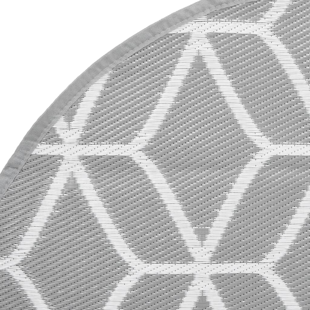 Buitenkleed Ø 160 cm polypropeen grijs
