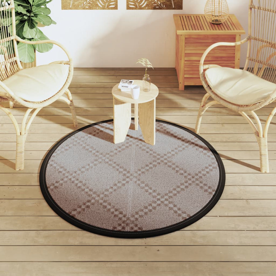 Buitenkleed Ø 120 cm polypropeen bruin