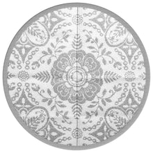 Buitenkleed Polypropeen Lichtgrijs Ø 120 cm