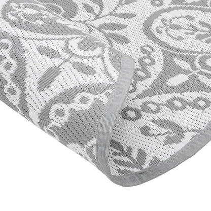 Buitenkleed Polypropeen Lichtgrijs Ø 120 cm