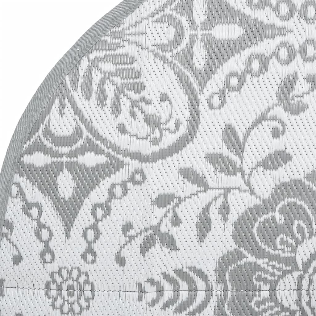 Buitenkleed Ø160 Cm Polypropeen Lichtgrijs Ø 160 cm