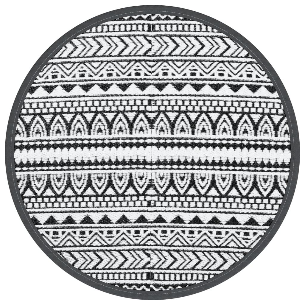 Buitenkleed Ø160 cm polypropeen zwart