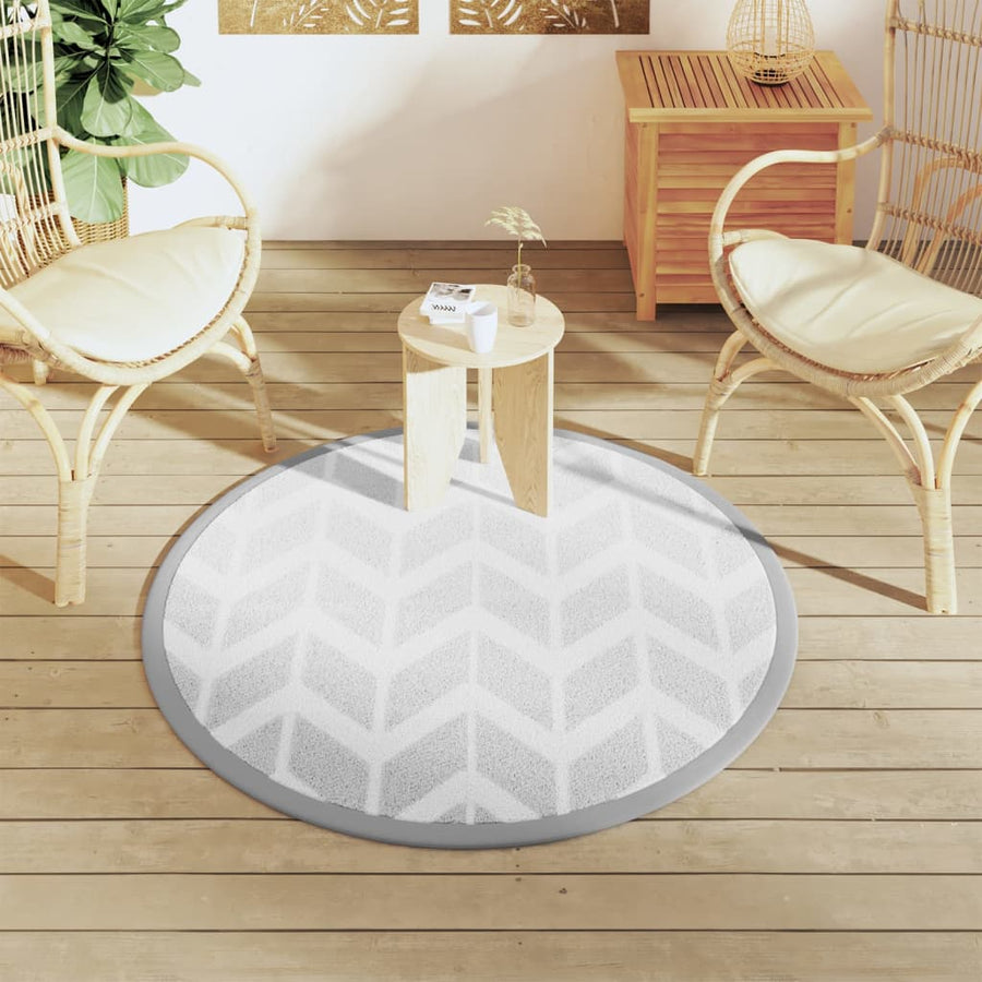 Buitenkleed Ø120 cm polypropeen grijs