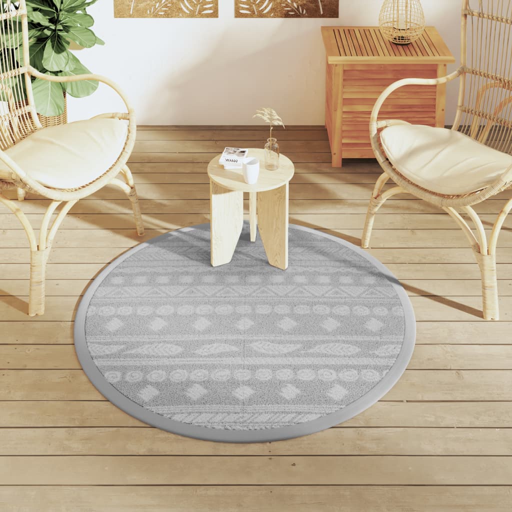 Buitenkleed Ø120 cm polypropeen grijs