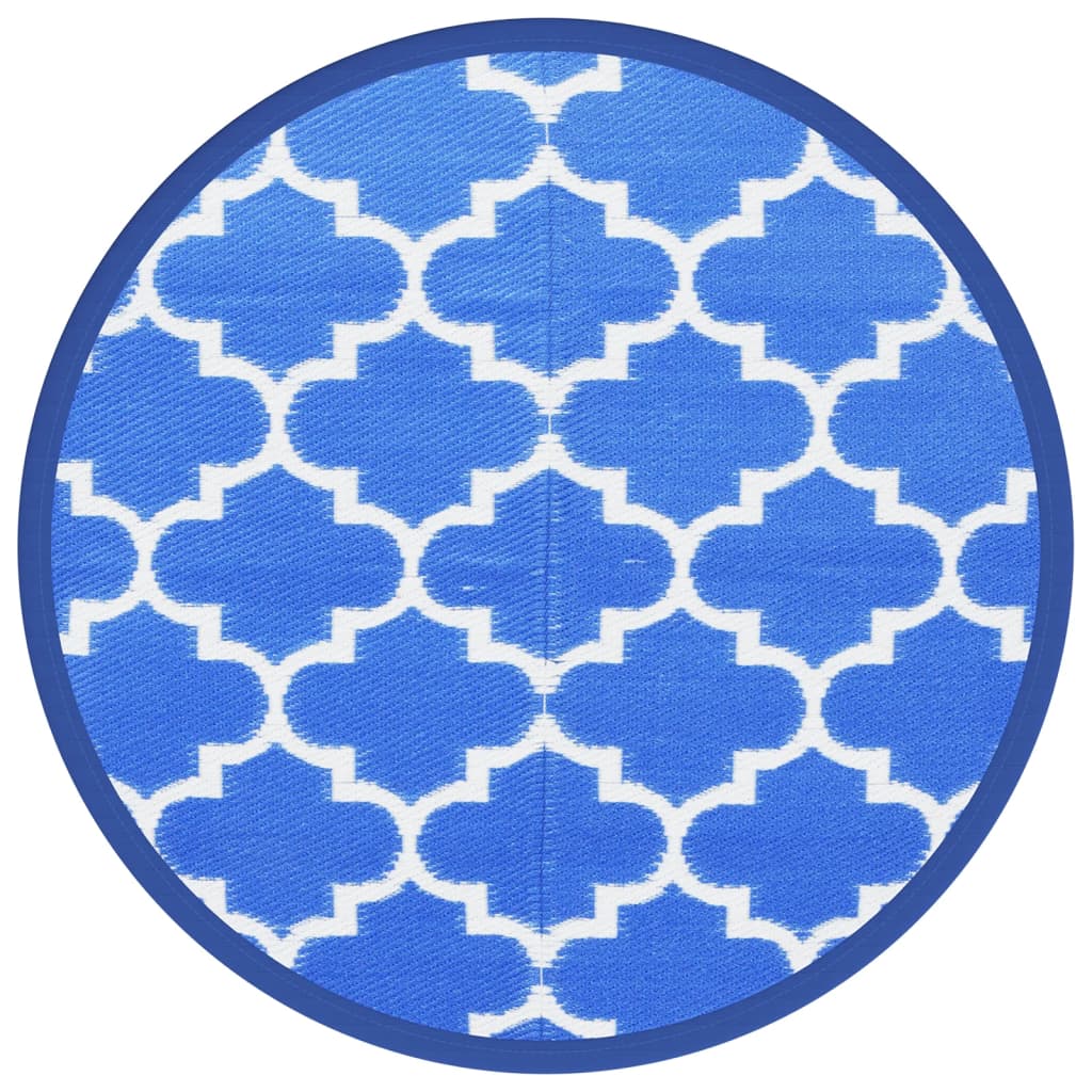Buitenkleed Ø120 cm polypropeen blauw
