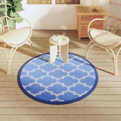 Buitenkleed Ø120 cm polypropeen blauw