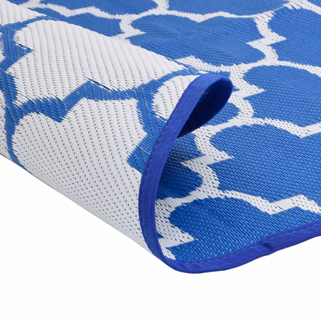 Buitenkleed Ø120 cm polypropeen blauw