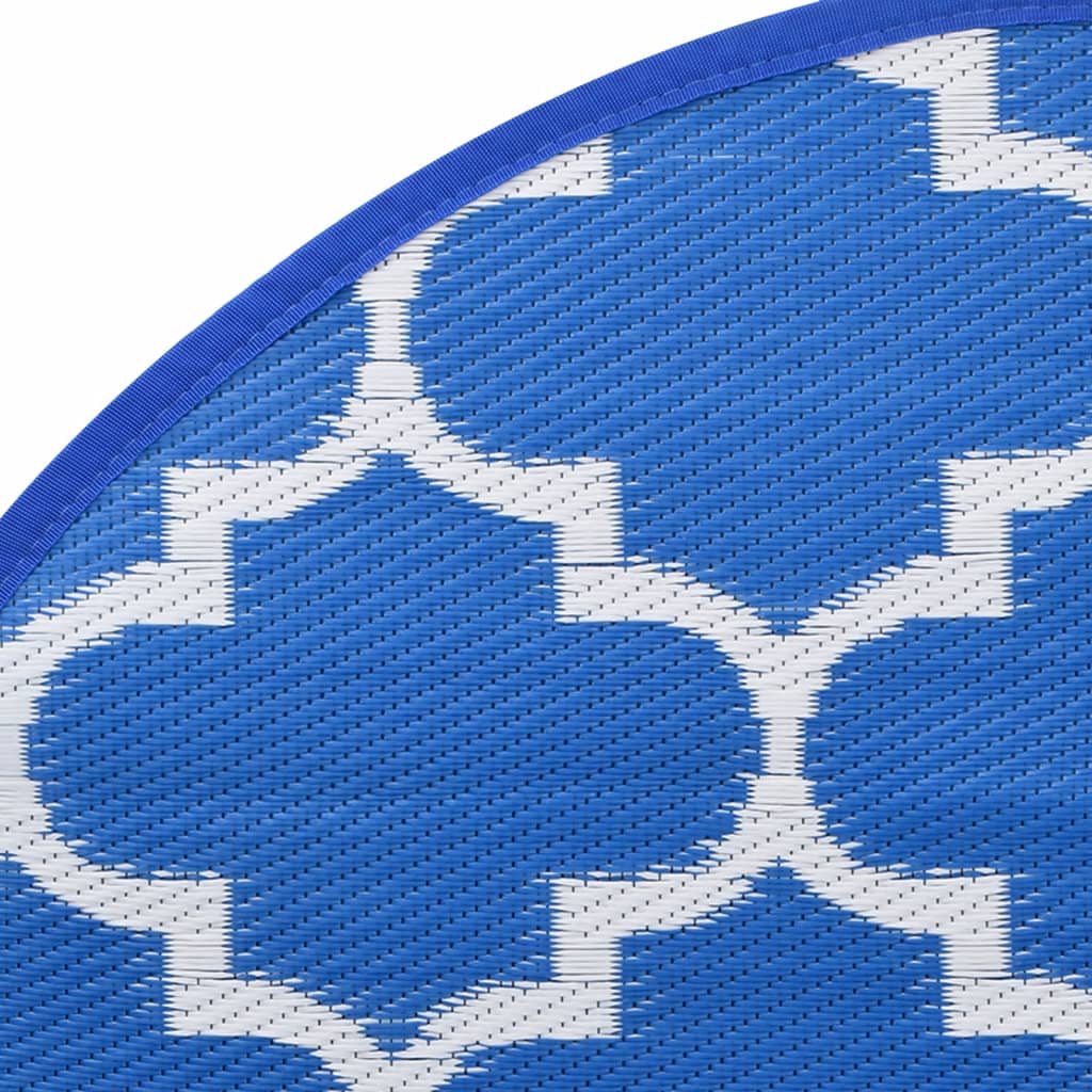 Buitenkleed Ø120 cm polypropeen blauw