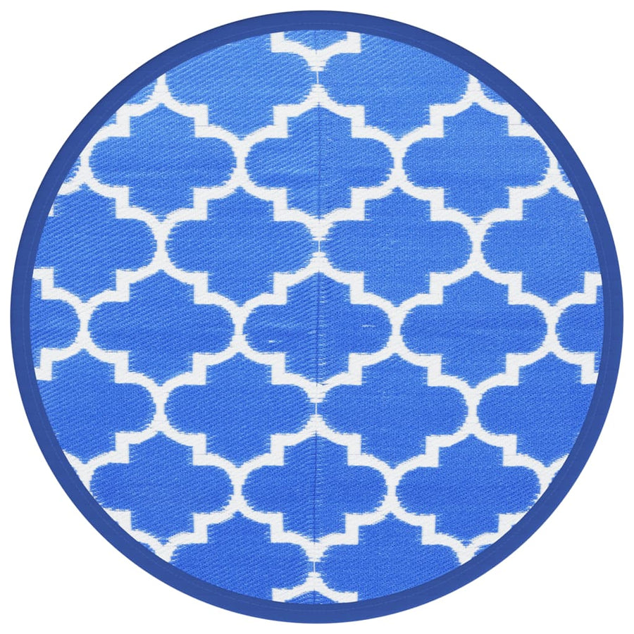 Buitenkleed Ø160 cm polypropeen blauw