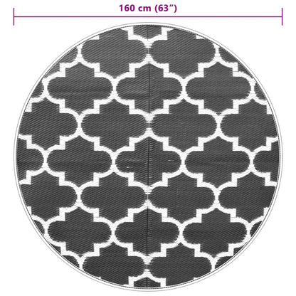 Buitenkleed Ø160 cm polypropeen blauw