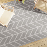 Outdoor rug ARAKIL 190x290 cm PP grey