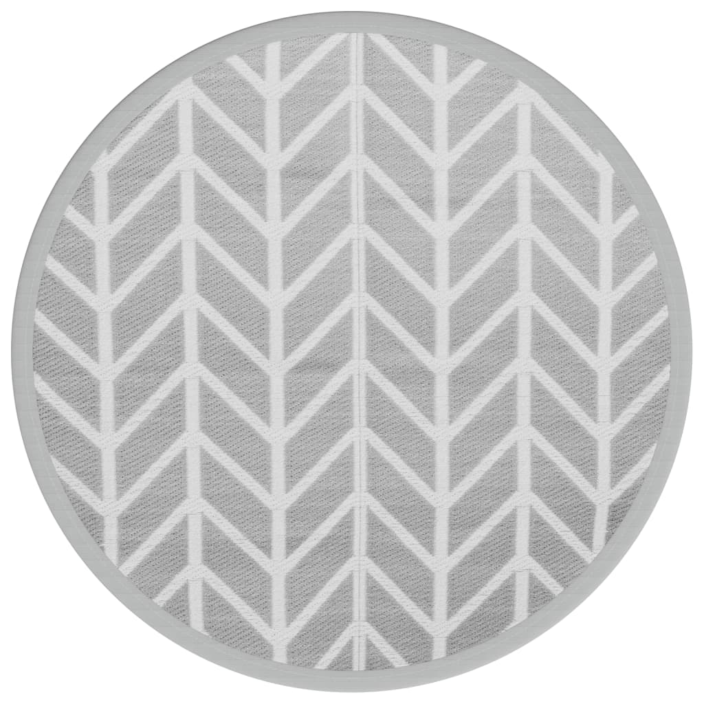 Buitenkleed Ø120 cm polypropeen grijs