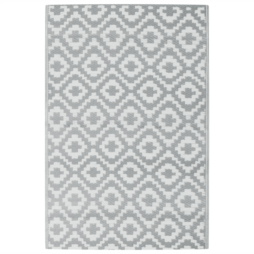 Buitenkleed 120x180 cm PP grijs