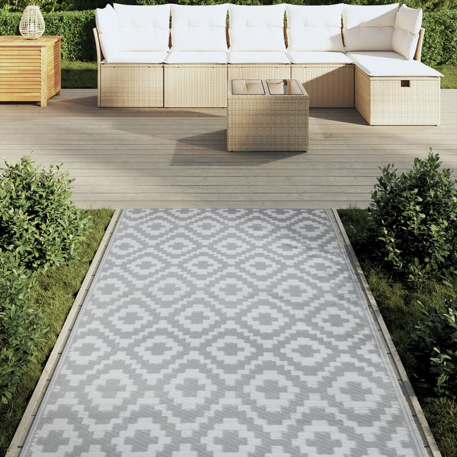 Buitenkleed 120x180 cm PP grijs